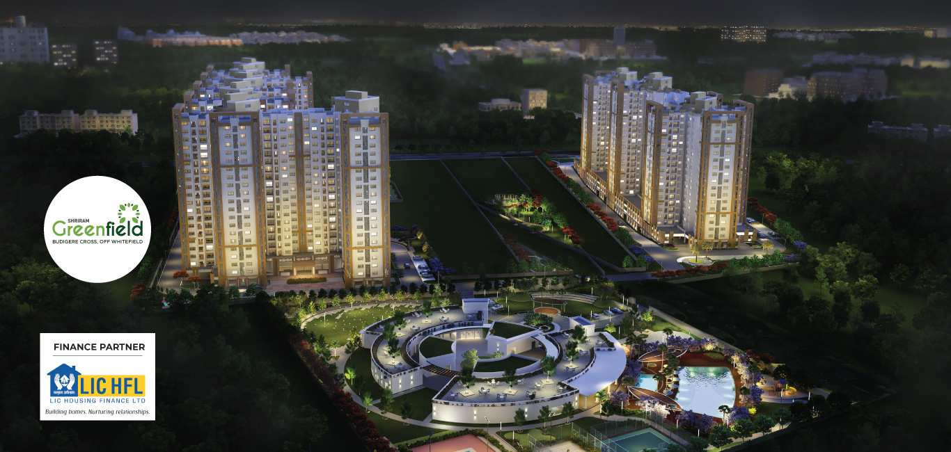 Shriram Greenfield, 2 bhk apartment off whitefield, bangalore